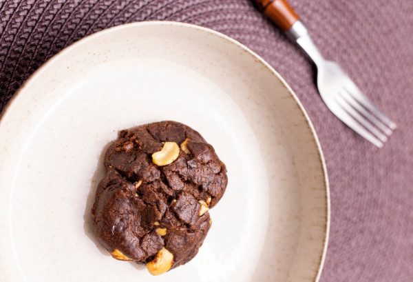 Cookie funcional de cacau com castanha de caju
